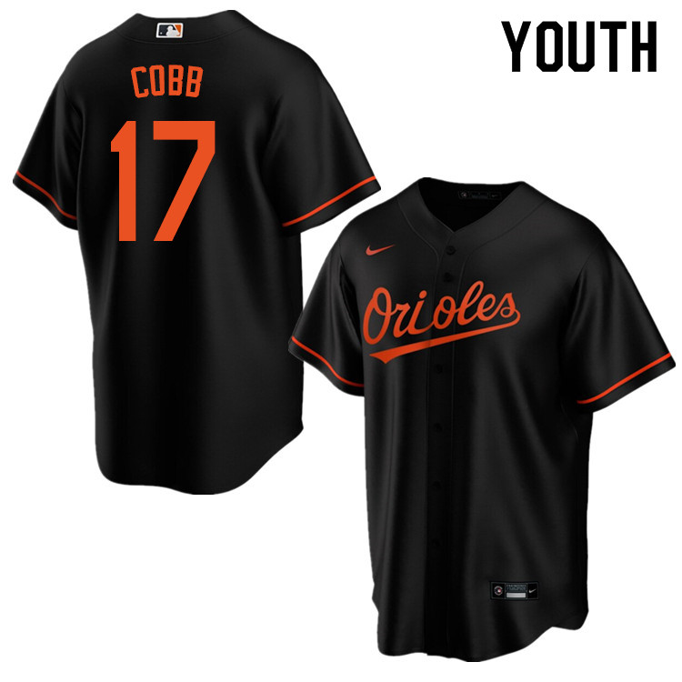 Nike Youth #17 Alex Cobb Baltimore Orioles Baseball Jerseys Sale-Black